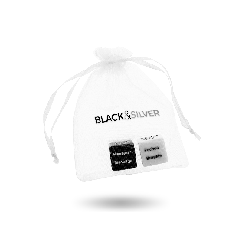 BLACK&SILVER - DICE FOR COUPLES ES/EN - Dice game | Vybes.it