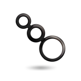 ADDICTED TOYS - RINGS SET FOR PENIS - SMOKED - Cockrings without vibr…