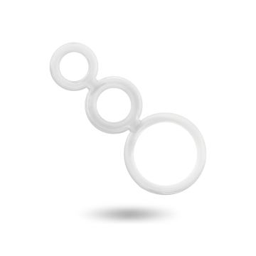 ADDICTED TOYS - ENSEMBLE DANNEAU POUR PÉNIS TRANSPARENT - Cockrings s…