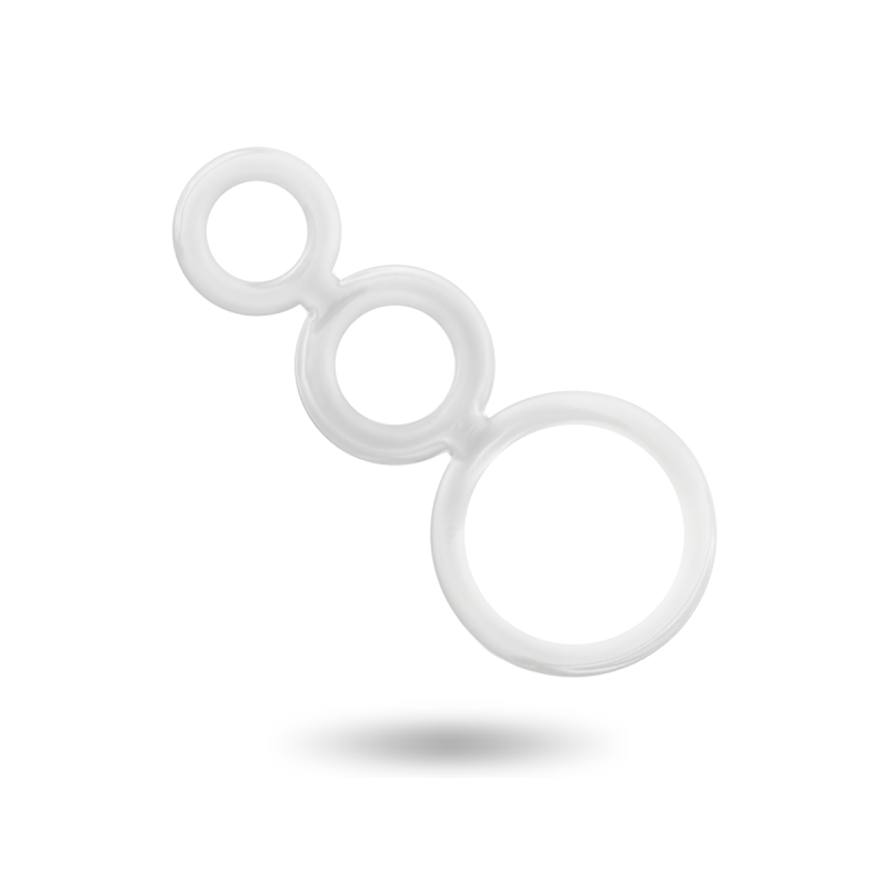ADDICTED TOYS - RINGSET FÜR PENIS TRANSPARENT - Cockringe ohne Vibrat…