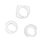 ADDICTED TOYS - SET C-RING TRASPARENTE - Cockring senza vibrazione