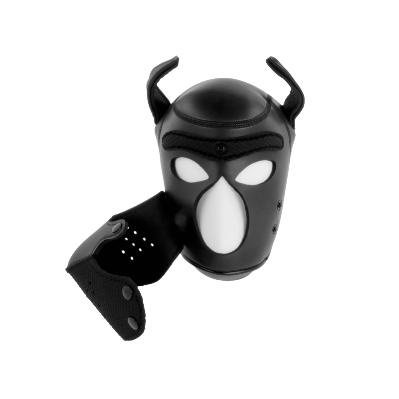 Darkness - Máscara Perro De Neopreno Con Hocico Extraíble L |