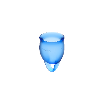 SATISFYER - FEEL CONFIDENT COPPA MESTRUALE BLU SCURO 15 + 20 ML - SAT…
