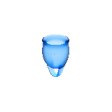 SATISFYER - COUPE MENSTRUELLE FEEL CONFIDENT BLEU FONCÉ 15 + 20 ML -…