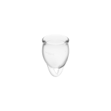SATISFYER - COUPE MENSTRUELLE FEEL CONFIDENT TRANSPARENTE 15 + 20 ML…