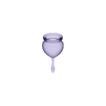 SATISFYER - COUPE MENSTRUELLE FEEL GOOD VIOLET 15 + 20 ML - SATISFYER…