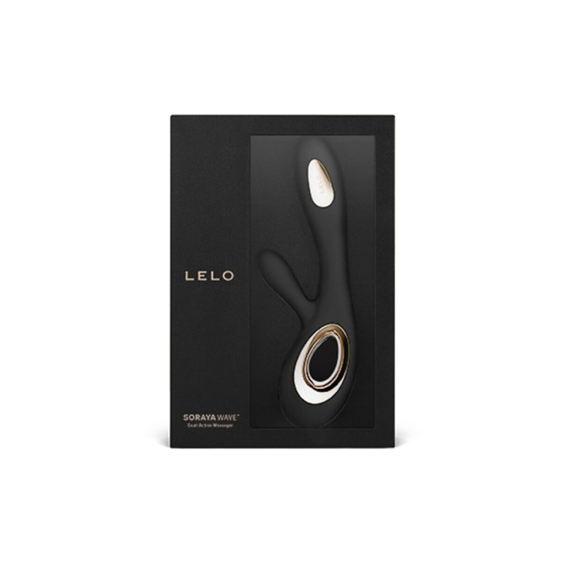 Lelo - Soraya Wave Vibrateur Lapin Noir | Vybes.it