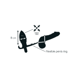 Addicted Toys - Plug Anal Con Anilla Doble Negro | Vybes.it