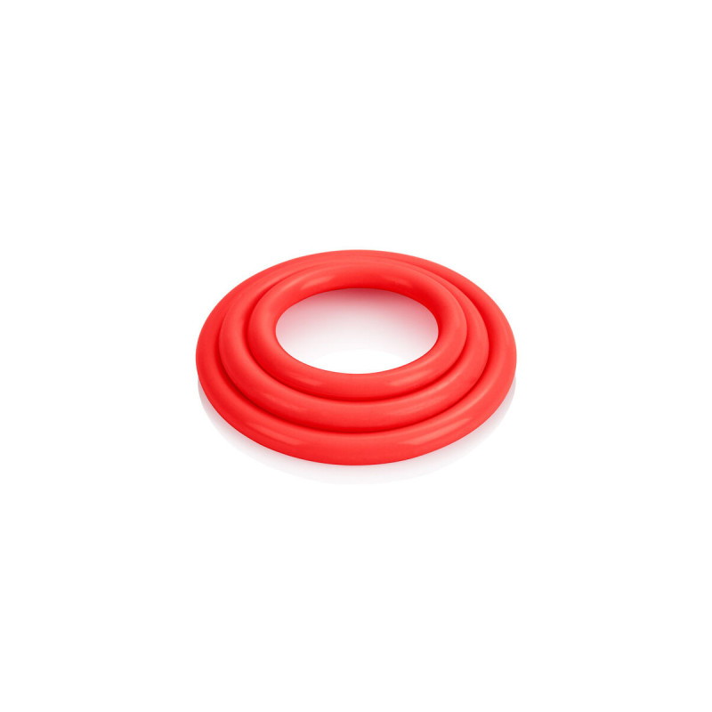 CALEXOTICS - TRI-RINGS SET RED - Accessories for the penis