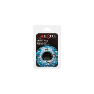 CALEXOTICS - STAHLPERLEN-SILIKONRING L - Cockringe ohne Vibration