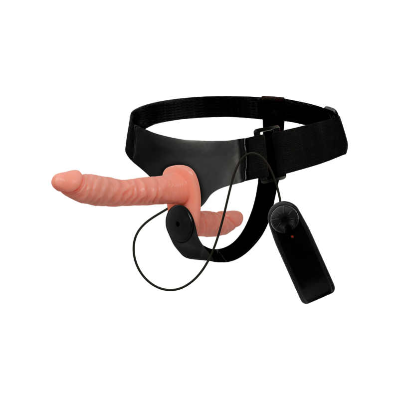 Harness Attraction - Harris Doble Penetración Con Vibración 18 Cm