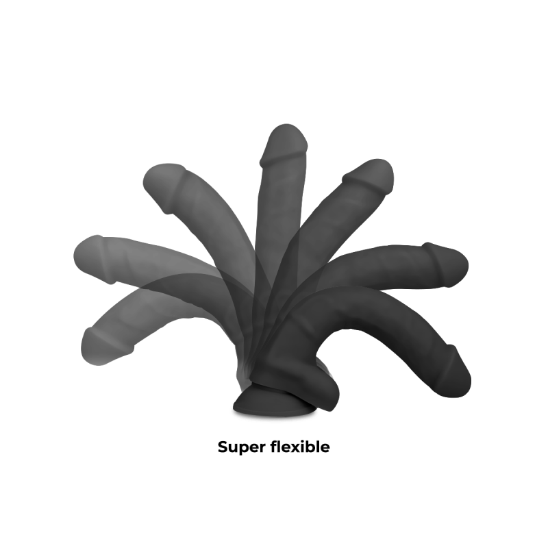 COCK MILLER - DILDO REALISTIC SILICONE DENSITY ARTICULABLE BLACK 18 C…