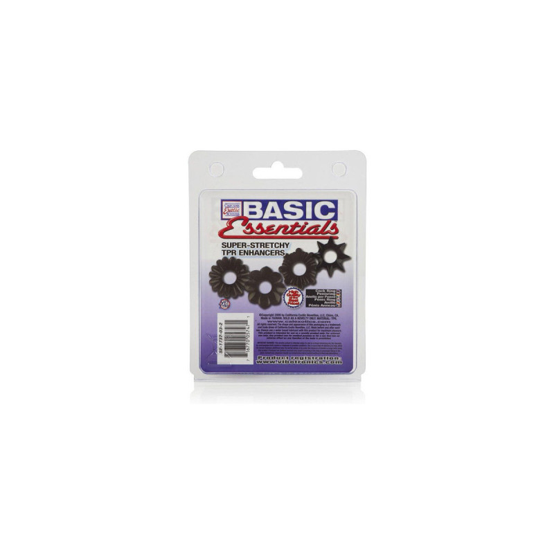 CALEXOTICS - BASIC ESSENTIALS CONFEZIONE DA 4 - Accessori per il pene