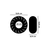 POWERING - SUPER FLEXIBLE Y RESISTENTE ANILLO PENE  5CM PR08 NEGRO