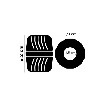 POWERING - SUPER FLEXIBLE Y RESISTENTE ANILLO PENE 5 CM PR11 NEGRO