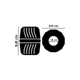 POWERING - SUPER FLEXIBLE Y RESISTENTE ANILLO PENE 5 CM PR11 NEGRO