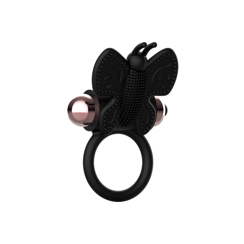 Coquette Chic Desire - Cock Ring Butterfly Anillo Vibrador Negro /