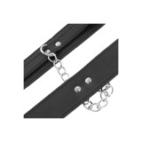 Darkness - Menottes En Cuir Texturé Noir | Vybes.it
