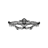 Coquette Chic Desire - Antifaz Encaje Negro Fino | Vybes.it