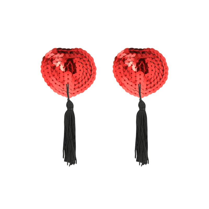 Coquette Chic Desire - Cubre Pezones Rojo | Vybes.it