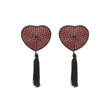 Coquette Chic Desire - Cubre Pezones Rojo / Negro | Vybes.it