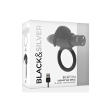 Black&Silver - Anello Burton 10 Modalità Di Vibrazione Nero |