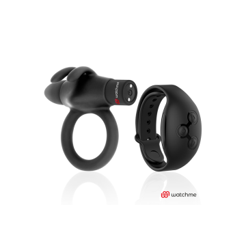 Black&Silver - Agron Remote Control Cockring Watchme | Vybes.it