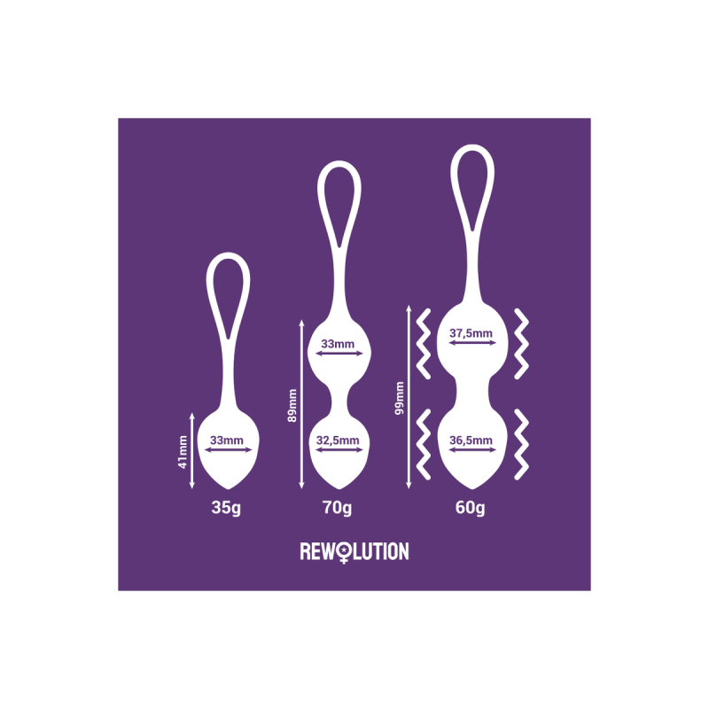 Rewolution - Rewobeads Bolas Vibradoras Control Remoto Con
