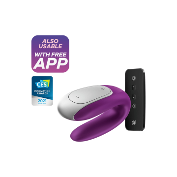 Satisfyer - Double Fun Partner Vibrador Lila | Vybes.it