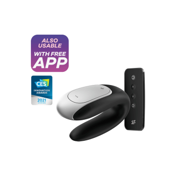 Satisfyer - Double Fun Partner Vibrador Negro | Vybes.it