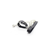Ohmama Fetish - Collar Para Pene Y Correa Piel Con Cadena Metalica