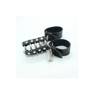Ohmama Fetish - Jaula Pene Con Anillas Metalicas Y Correas Piel |