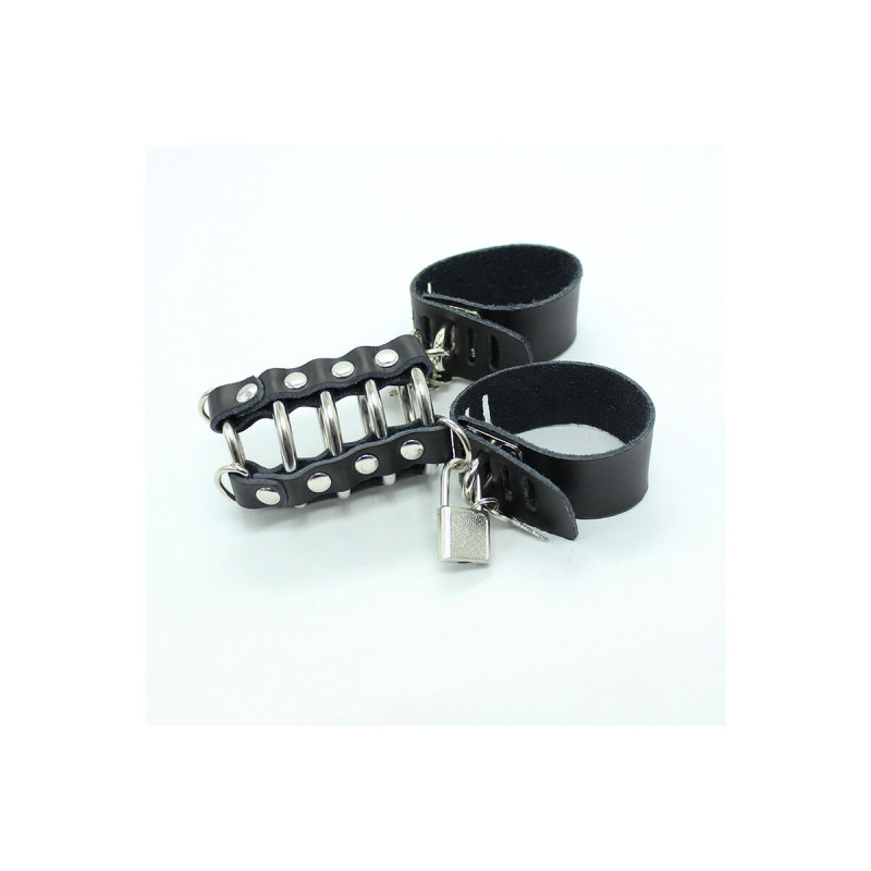 Ohmama Fetish - Cage Pénis Avec Anneaux Métalliques Et Sangle En