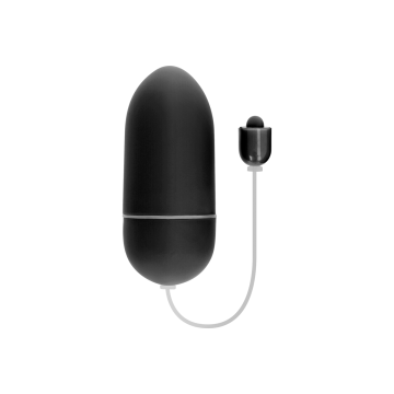 ONLINE - WATERPROOF VIBRATING EGG BLACK - Remote control