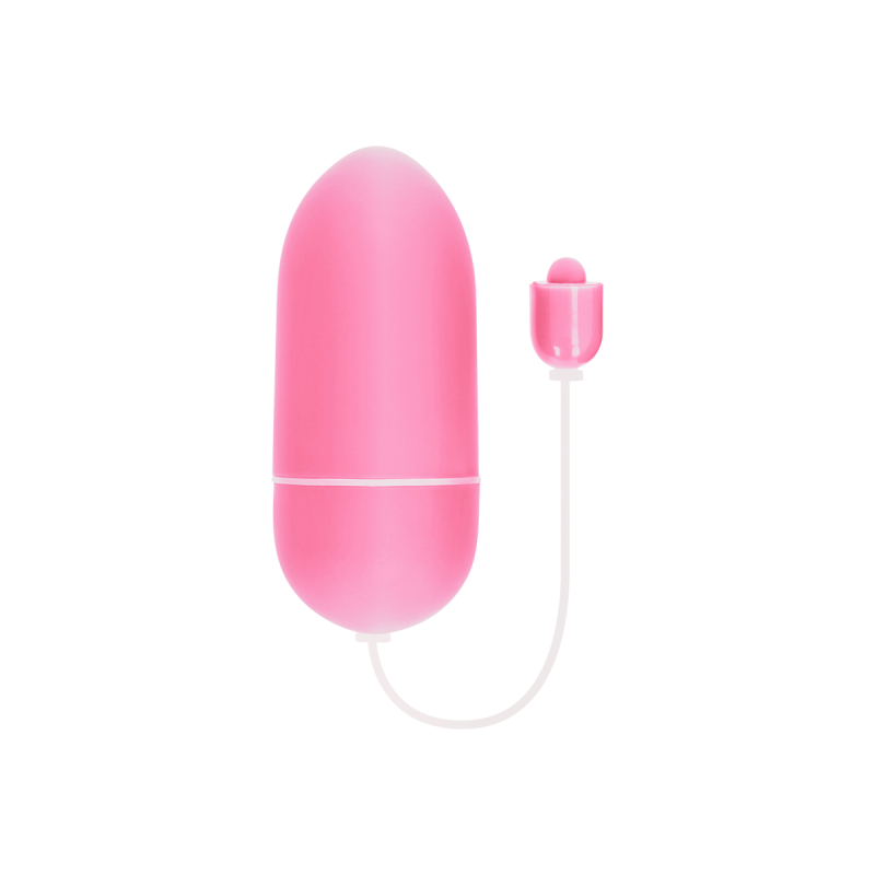 ONLINE - WATERPROOF VIBRATING EGG PINK - Remote control