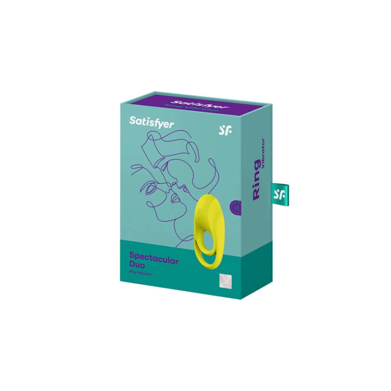 Satisfyer - Spectacular Duo Anillo Vibrador Amarillo | Vybes.it