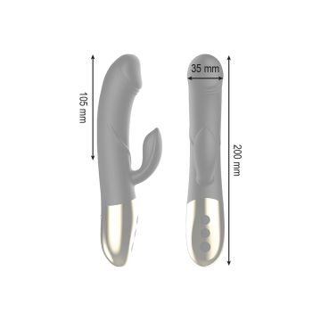 IBIZA - POWERFUL ANATOMICAL VIBRATOR WITH RABBIT - IBIZA TECHNOLOGY -…