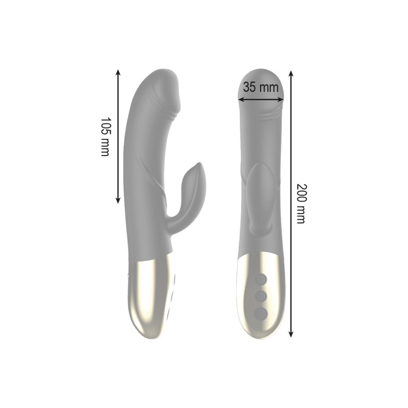IBIZA - VIBRATEUR ANATOMIQUE PUISSANT AVEC LAPIN - IBIZA TECHNOLOGY -…