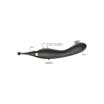 IBIZA - STIMULATEUR CLITORAL ET VIBRATEUR DE POINT G INTERCHANGEABLES…