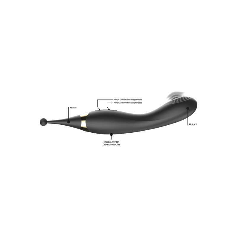 IBIZA - STIMOLATORE CLITORALE INTERCAMBIABILE E VIBRATORE PULSATO DEL…