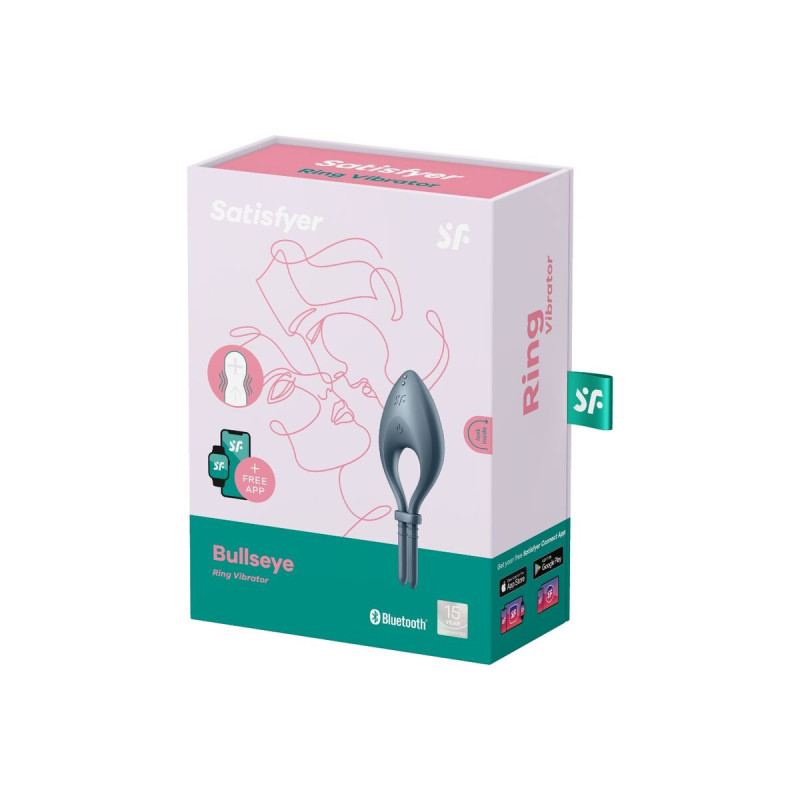 Satisfyer - Bullseye Anillo Vibrador App Gris | Vybes.it