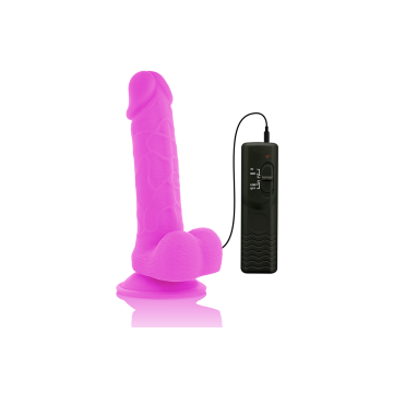 Diversia - Flexibler Vibrierender Dildo Lila 20.5 Cm - O - 4.2 Cm |