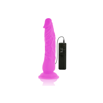 Diversia - Dildo Realístico Flexible Con Vibración Lila 21 Cm - O