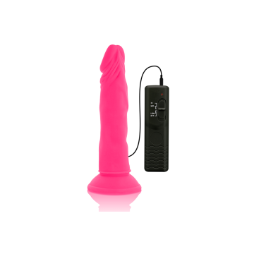 Diversia - Dildo Souple Avec Vibration Rose 23 Cm - O - 4.3 Cm |