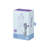 Satisfyer - Curvy Trinity 3 Estimulador Y Vibrador Gris | Vybes.it