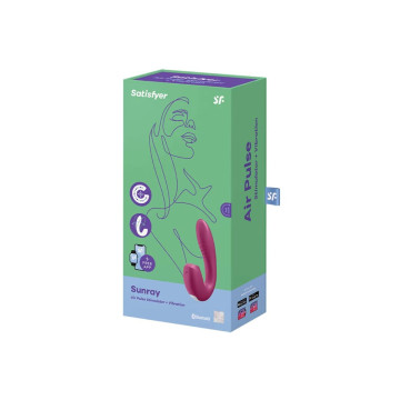 Satisfyer - Sunray Estimulador Y Vibrador App Rojo | Vybes.it