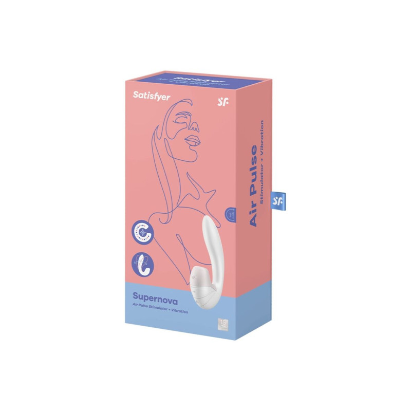 Satisfyer - Supernova Estimulador Y Vibrador Blanco | Vybes.it