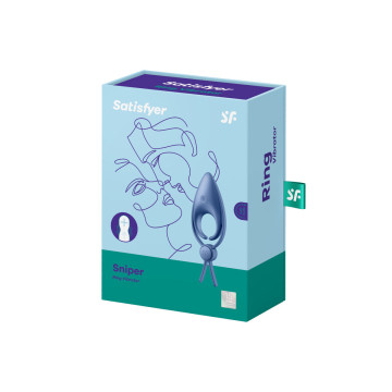 Satisfyer - Sniper Anillo Vibrador Azul | Vybes.it
