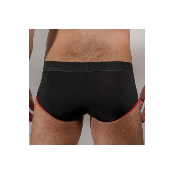 MACHO - MS24R CALZONCILLO BRIEF DARK ROJO S
