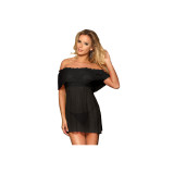 Subblime - Set Vestido Corto + Tanga Negro S/M | Vybes.it